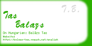 tas balazs business card